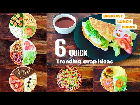 6 TRENDING WRAP HACK IDEAS| TIKTOK TRENDING TORTILLA WRAP HACK | tiktok viral tortilla hack |