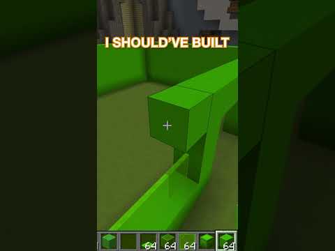 Xandelion - Minecraft ONE COLOR Build Challenge! 🐸❇️🟢 #shorts