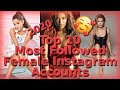 Top 10 Most Followed Female Instagram Accounts Ariana Grande Beyoncé Kardashian