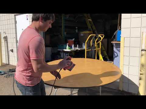 Refurbishing Our Event Rental Tables