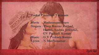 Pookal Pookum Tarunam : Madarasapattinam (Lyrical 