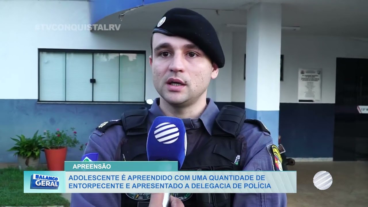 Adolescente é flagrado com entorpecente pela Cavalaria em Lucas do Rio Verde, caso para na delegacia