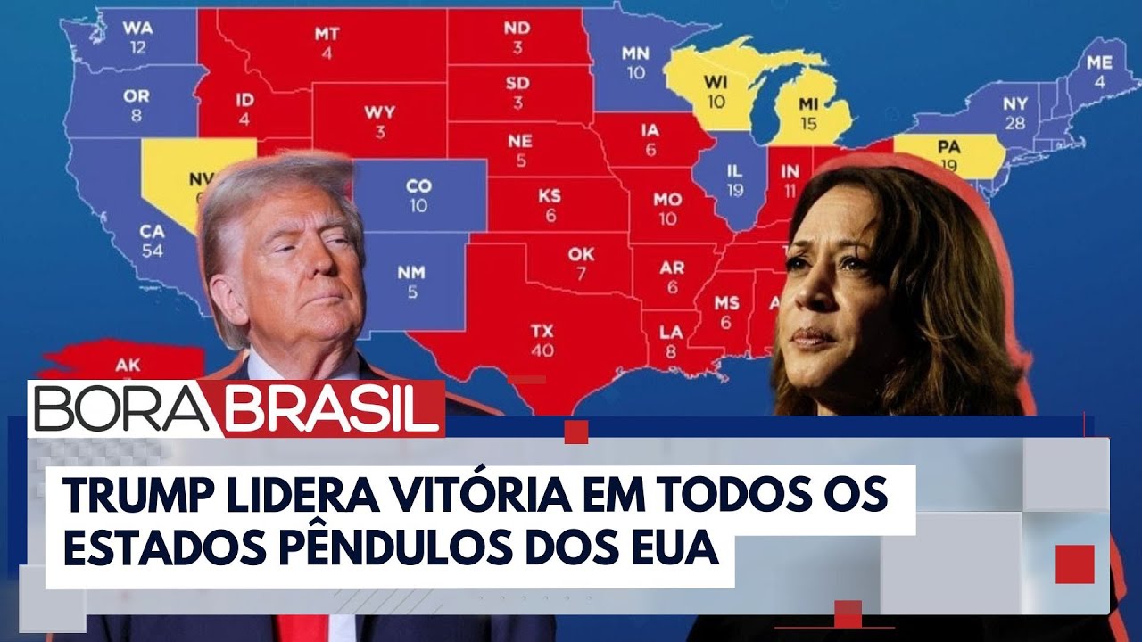 Trump pode conseguir vitória em todos os estados pêndulos nos EUA | Bora Brasil