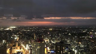 浜松市の夜景を地上200mから撮ってみた！【タイムラプス】
