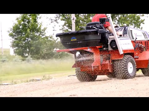 Easy Lawn Seeding and Fertilizing- ES220 Ventrac Broadcast Spreader Simple Start