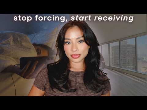 it shows up when you stop chasing