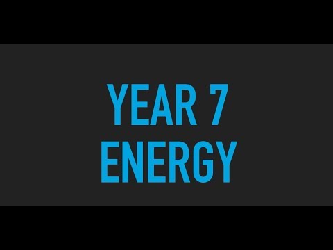 Science Year 7 - Energy