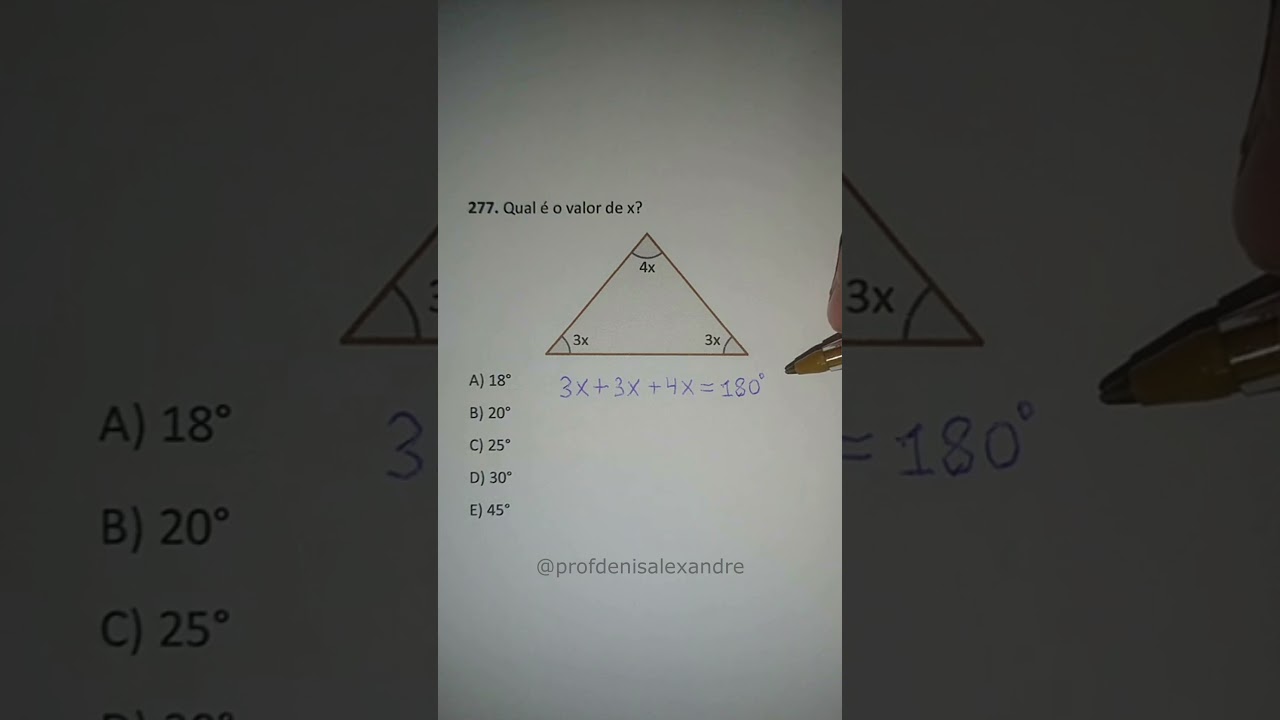 Soma dos ângulos internos de um triângulo