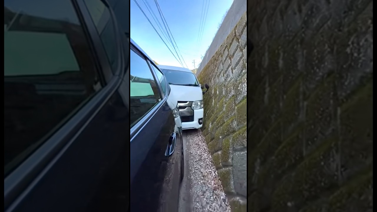 どっちが譲るべき？　#automobile #喧嘩　#ドラレコ　#ハイエース