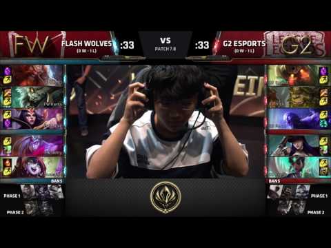 [2017 S7 MSI] Group Stage - D1 G4 - FW vs G2 - League of Legends - Flash Wolves vs G2 Esports