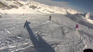 preview picture of video 'Ski run 38 on Tiefenbach glacier in Soelden'