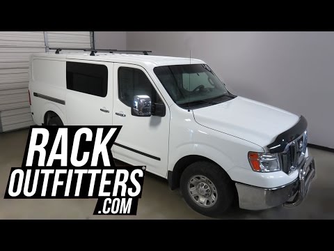 Nissan NV 2500 Low Roof Yakima SkyLine CoreBar Roof Rack Crossbars