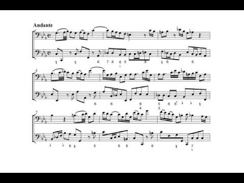 Sonata in F minor for Bassoon (G. P. Telemann) Score Animation