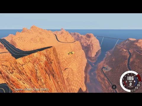 Epic High Speed Jumps Car vs Grand Canyon, Car CIVETTA BOLIDE 520 GT3 M - BeamNG Drive | (GVC)