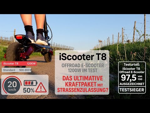 iScooter T8 Test: EXTREMTEST bei 30% Steigung! Das Ergebnis ist VERRÜCKT!