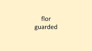 flor - guarded LYRICS