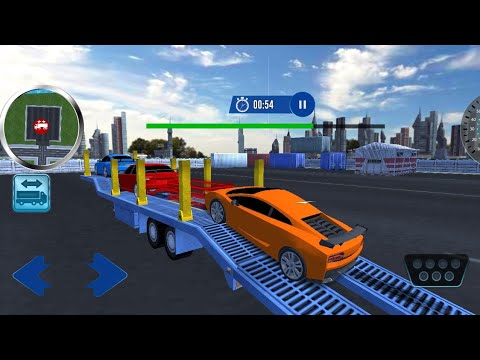 City Driving :US Police Multi Level Car Transport Truck 2020 Android Gameplay