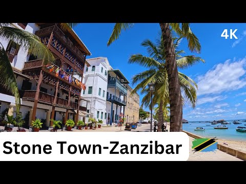 Zanzibar, Stone Town a Walking tour in Immersive 4K, ASMR