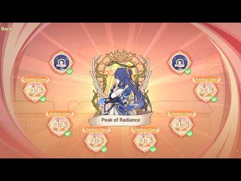 Hero's Expedition: Game for the Brave - Peak of Radiance all stage | Honkai Impact 3 V8.6