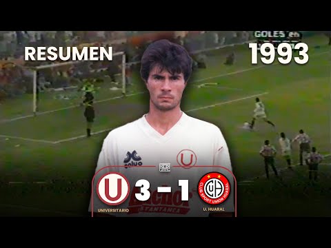 Universitario 3-1 Unión Huaral | Año 1993 | Resumen | Goles de Asteggiano, Juan Reynoso y Silva ⚽🎞