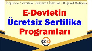 AÖF E-devletin Ücretsiz Sertifika Programları BTK Akademi - Kariyerini Planla