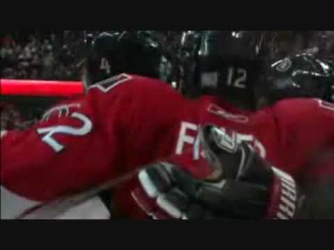 Senators Mike Fisher GWG Goals Against Atlanta and NY Isles