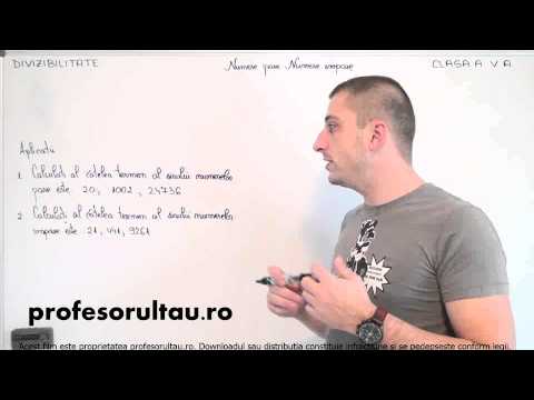 07   cls5   Divizibilitate   numere pare numere impare   exeritii   partea 1