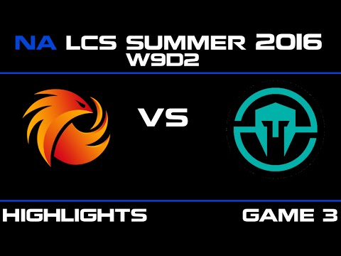 P1 vs IMT Game 3 highlights W9D2 NA LCS summer 2016 Phoenix1 vs Immortals   IMT vs P1   LCS LOL