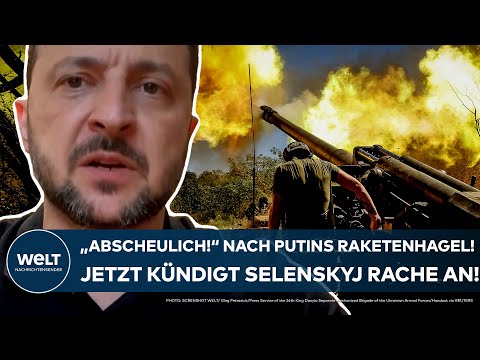PUTINS KRIEG: "Abscheulich!" Nach heftigen Attacken der Russen - jetzt kündigt Selenskyj Rache an!