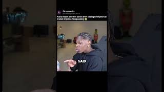 Rakai reads another book after seeing it helped Kai Cenat improve