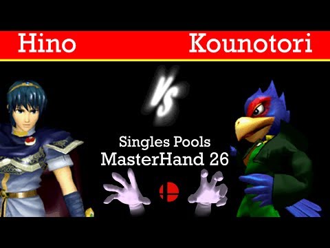 MasterHand 26 Pools - Hino(Marth) vs. Kounotori(Falco)