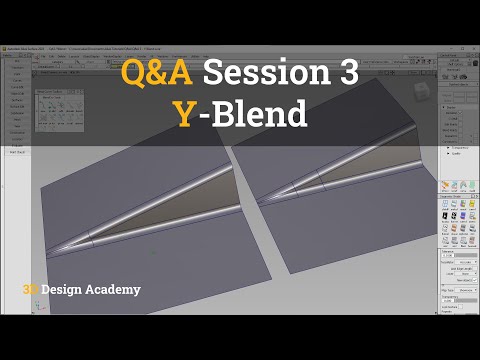 Autodesk Alias Tutorials I Q&A Session 3 - Y-Blend