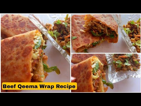 I couldn't stop eating when I made this | Beef Qeema Wrap Recipe | Keema Wrap Recipe KWHZ