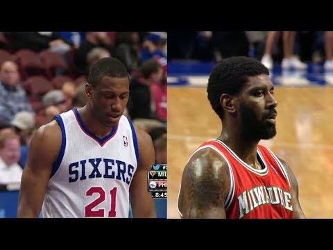 2014.02.24 - O.J. Mayo vs Thaddeus Young Battle Highlights - Bucks at 76ers