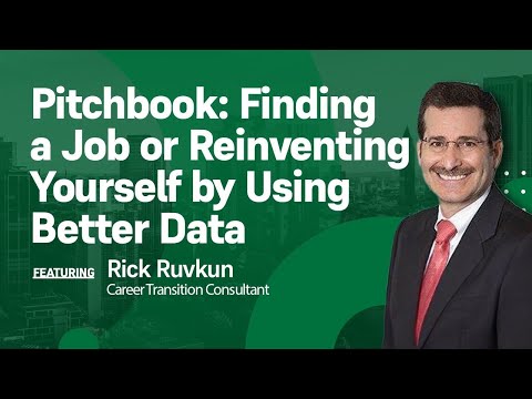 PitchBook: Finding a job or reinventing yourself by using better data