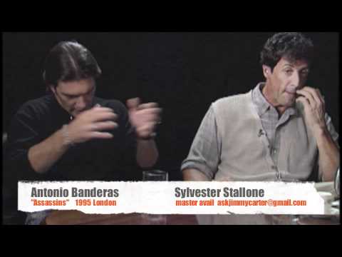 Antonio Banderas and Sylvester Stallone 1995