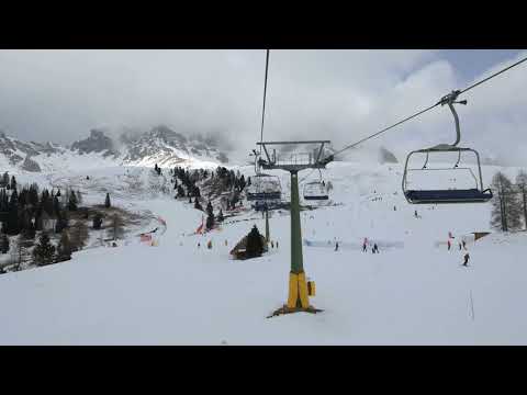 Risalita integrale Seggiovia Agamatic "Gigante" - Passo San Pellegrino (TN)