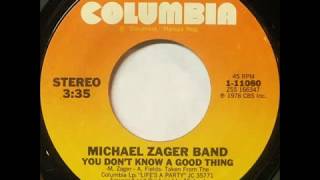 &quot;You Don&#39;t Know A Good Thing&quot; performed by The Michael Zager Band -with lyrics