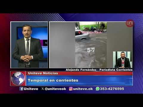 Fuerte temporal en Corrientes: intensas lluvias e inundaciones afectan a la provincia