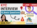 KYC Interview Questions Answers For 2026 Freshers Experienced KYC Analyst KYC Officer