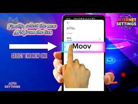 Moov Benin APN Settings - 3G 4G 5G Access Point Name Configuration