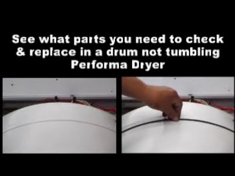Performa Dryer Drum Not Spinning Around - How To Check & Replace The Belt