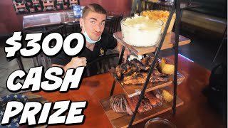 $300 BIG BBQ Challenge! All American BBQ | Los Angeles California | Man Vs Food