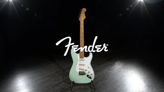 Video thumbnail for Fender Classic Series '50s Stratocaster, MN, Surf Green | Gear4music demo by Gear4music Guitars