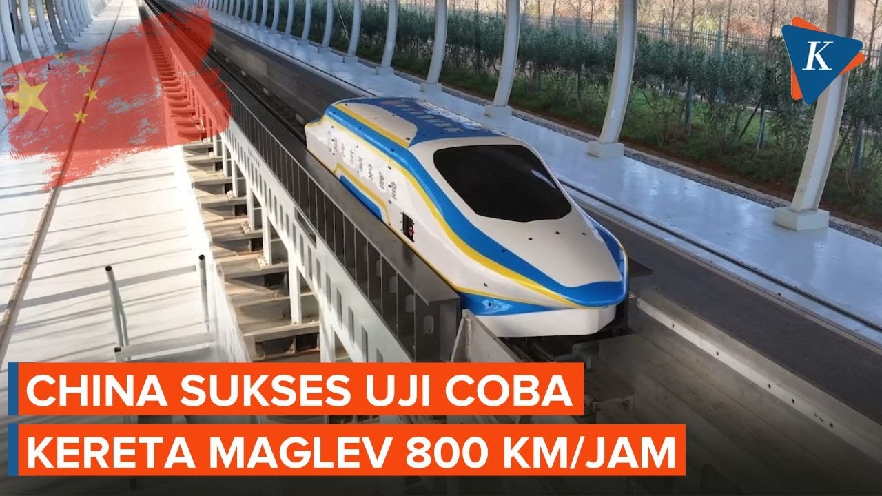 China Uji Coba Kereta Cepat Maglev, Kecepatannya 800 Km/Jam!