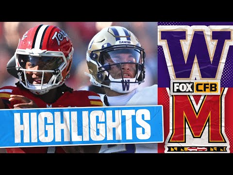 Washington Huskies vs. Maryland Terrapins Highlights | FOX College Football