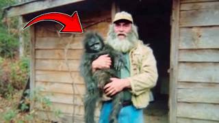Old Picture Of a Hiker Shows Most Convincing Proof Of Bigfoot!
