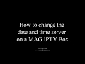 Video for mag 256 ntp server