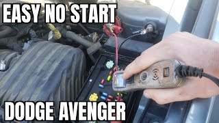 2007 2014 Dodge Avenger No Crank No Start Diagnosis How to Check Starter Alternator Battery Fuse