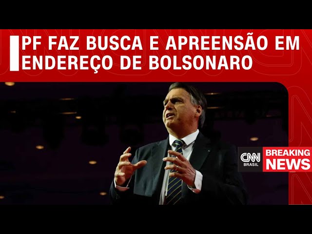 PF faz busca e apreensão em endereço de Bolsonaro | CNN NOVO DIA